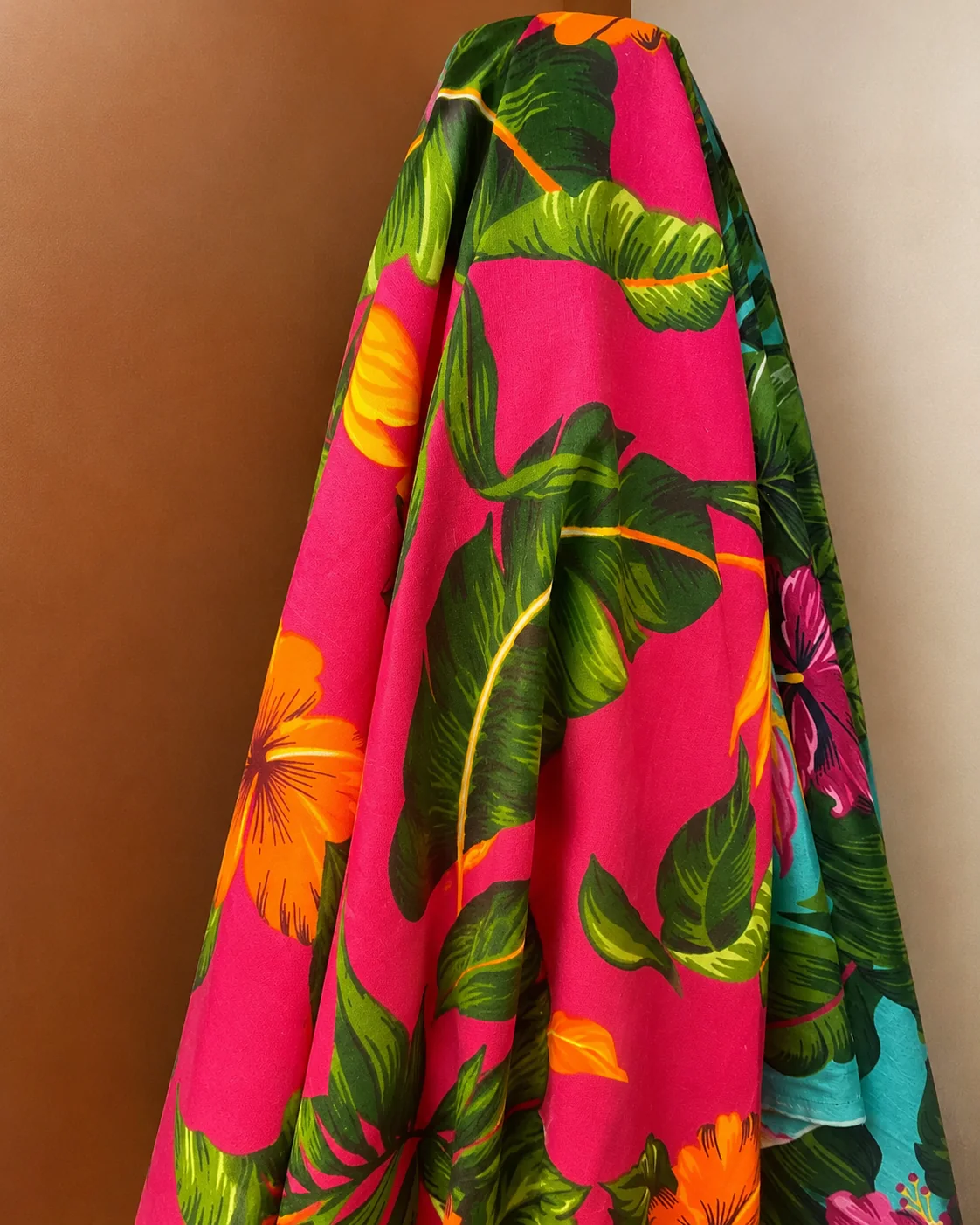 Pink tropical print